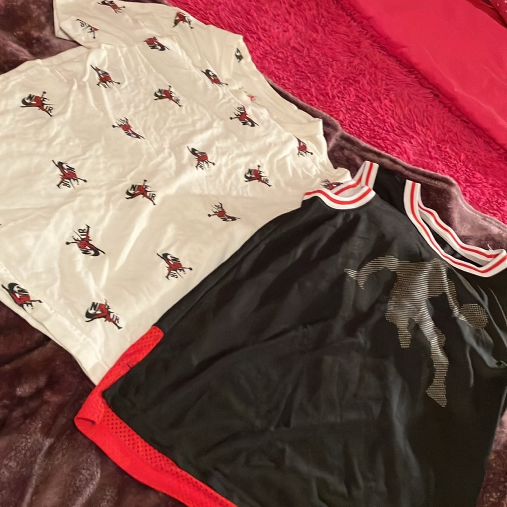 Jordan Nike Shirt and AND1 Boys Basketball Shirts Small Lot